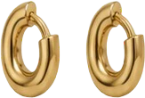 Gold hoop earrings, catalogued in FITPOP as an accessory the app can style with